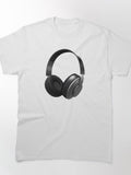Meloora Black headphones Classic T-Shirt