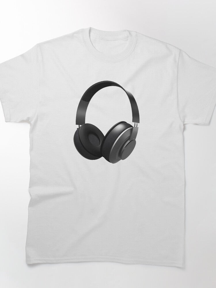 Meloora Black headphones Classic T-Shirt